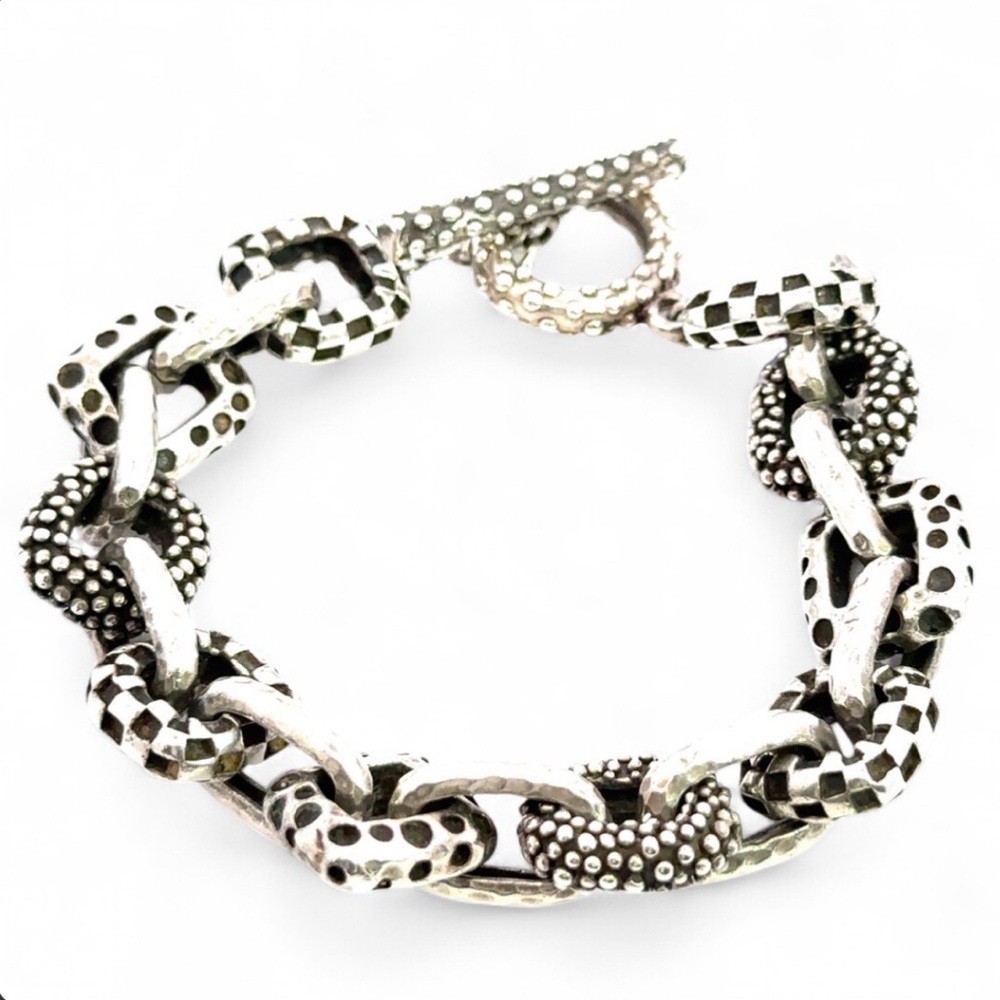 Dian Malouf Sterling Silver Toggle Bracelet - Picture 5 of 5